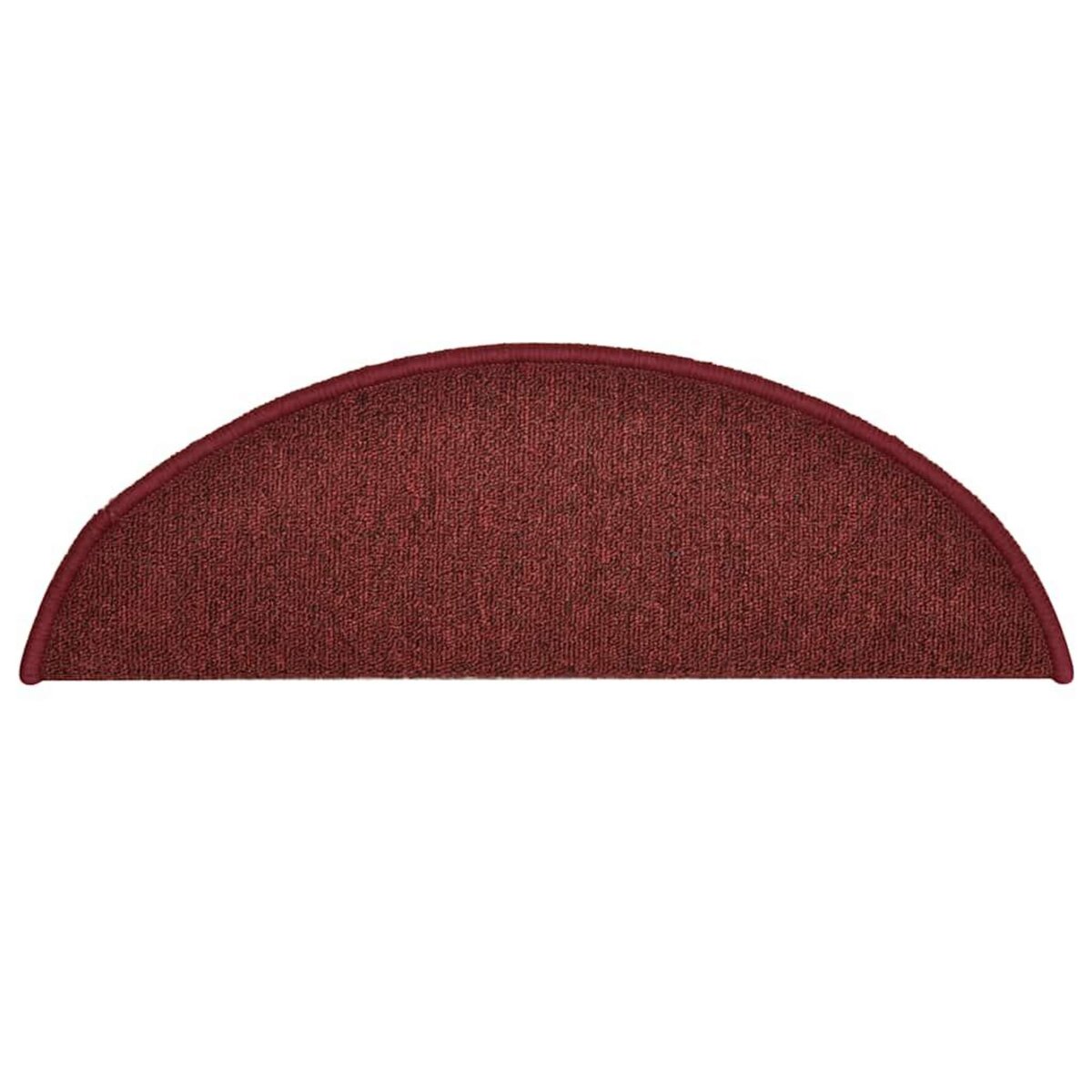 VIDAXL Tapis d'escalier 30 pcs rouge 56x17x3 cm