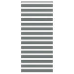 VIDAXL Store zebre gris fonce largeur du tissu 110,9 cm polyester