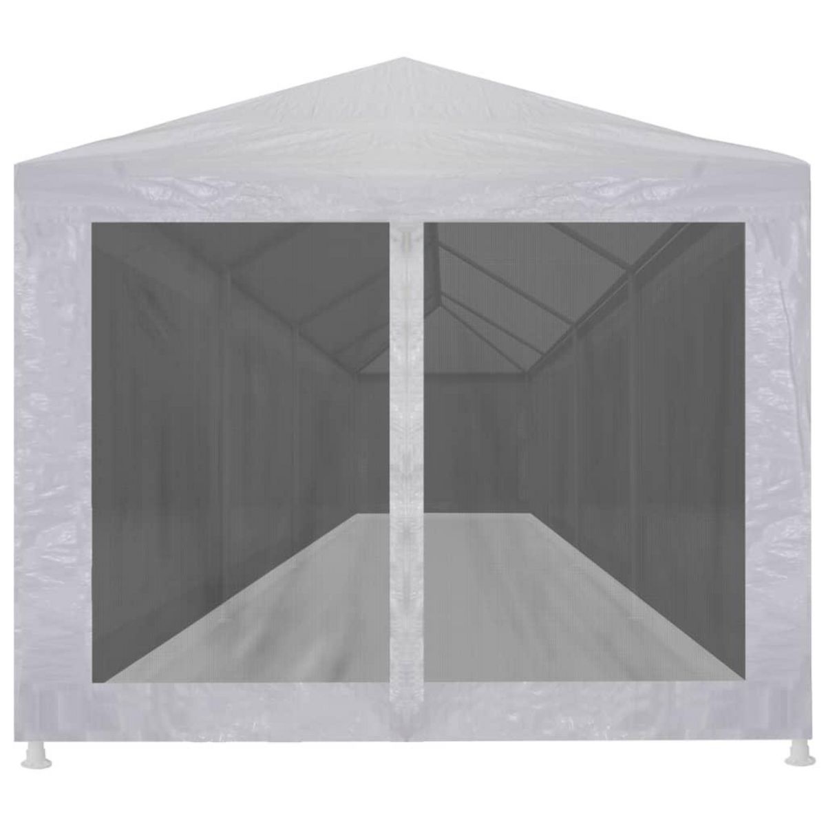 VIDAXL Tente de reception avec 10 parois en maille 12 x 3 m
