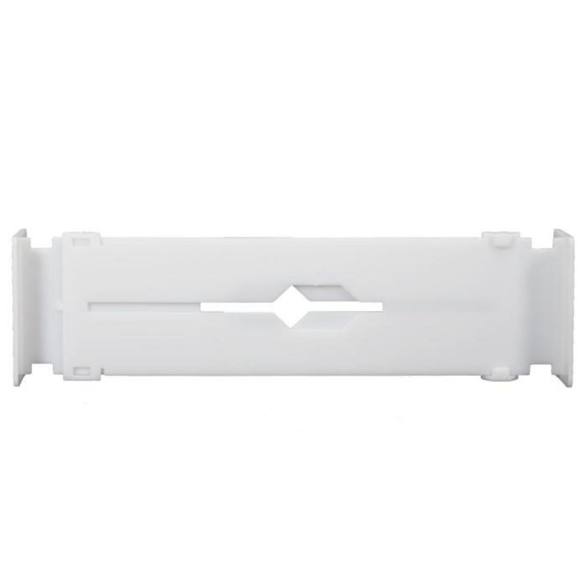 Paris Prix Lot de 2 Séparateurs de Tiroir  Extensible  32cm Blanc
