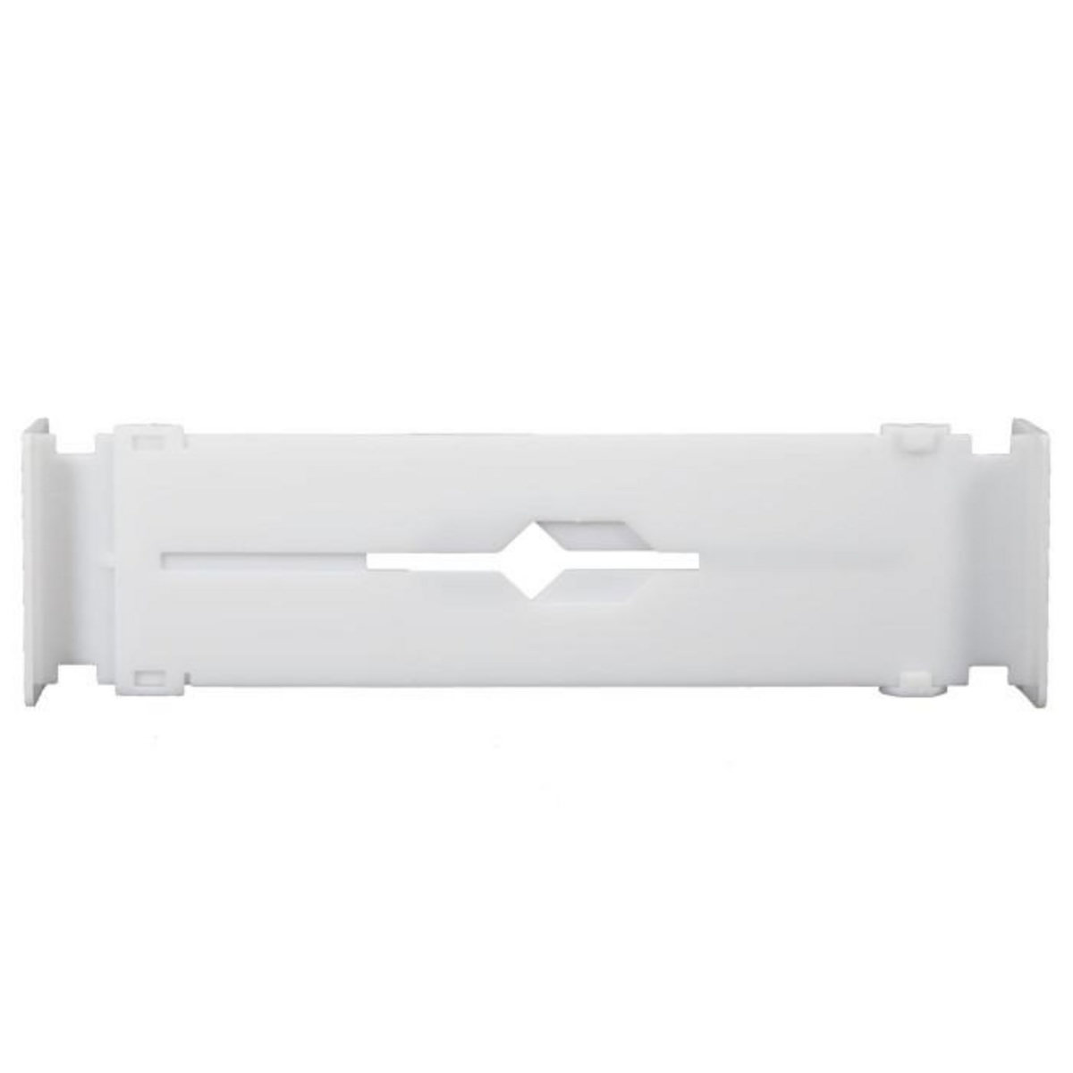 Paris Prix Lot de 2 Séparateurs de Tiroir  Extensible  32cm Blanc