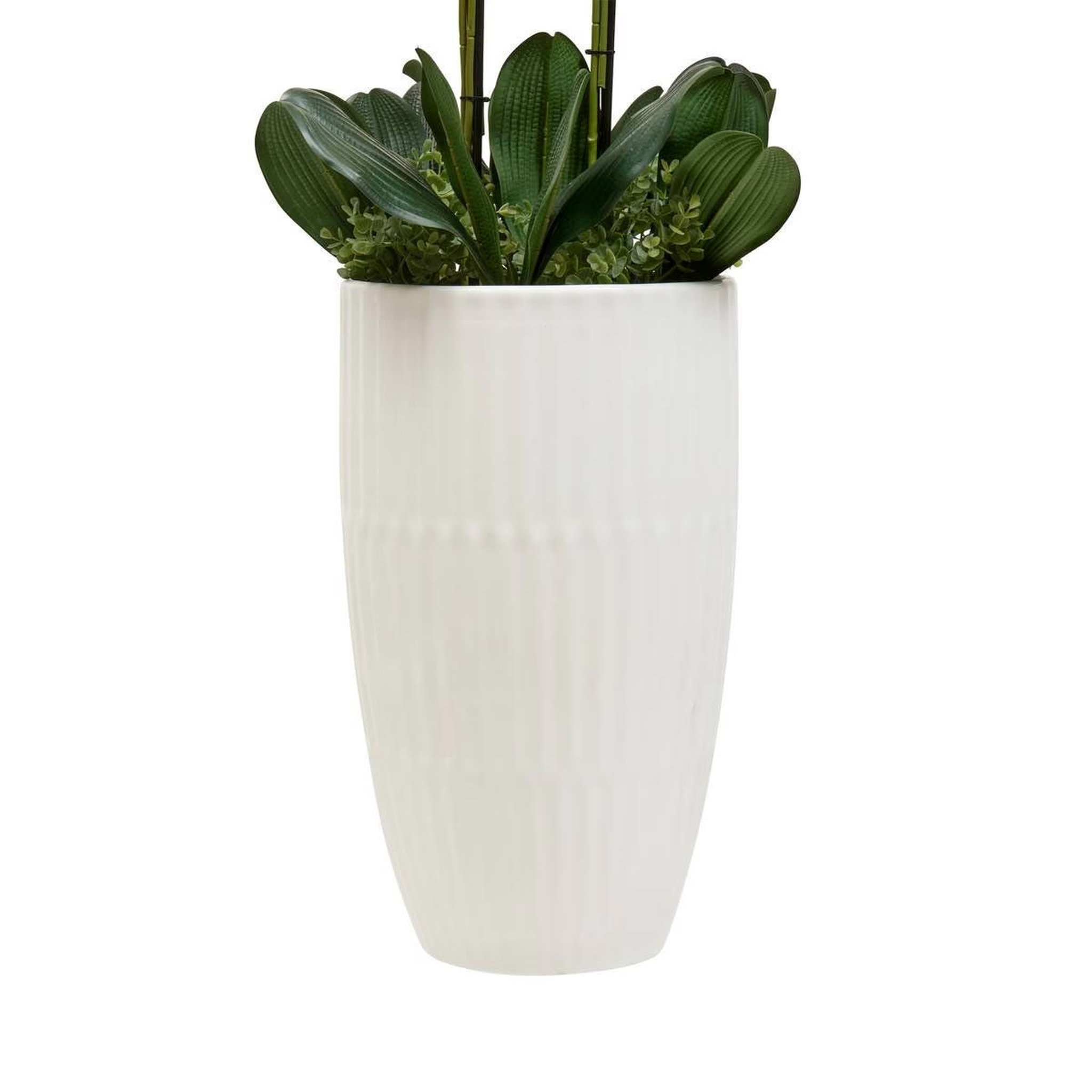Voir la diapositive 2 : ATMOSPHERA Orchidée Artificielle avec Vase  Hotel  115cm Blanc
