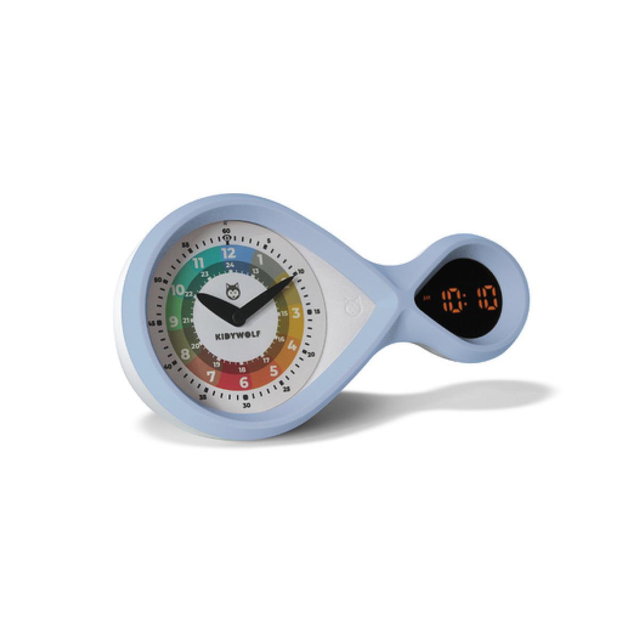 KIDYWOLF Reveil educatif Kidyalarm - Bleu clair -