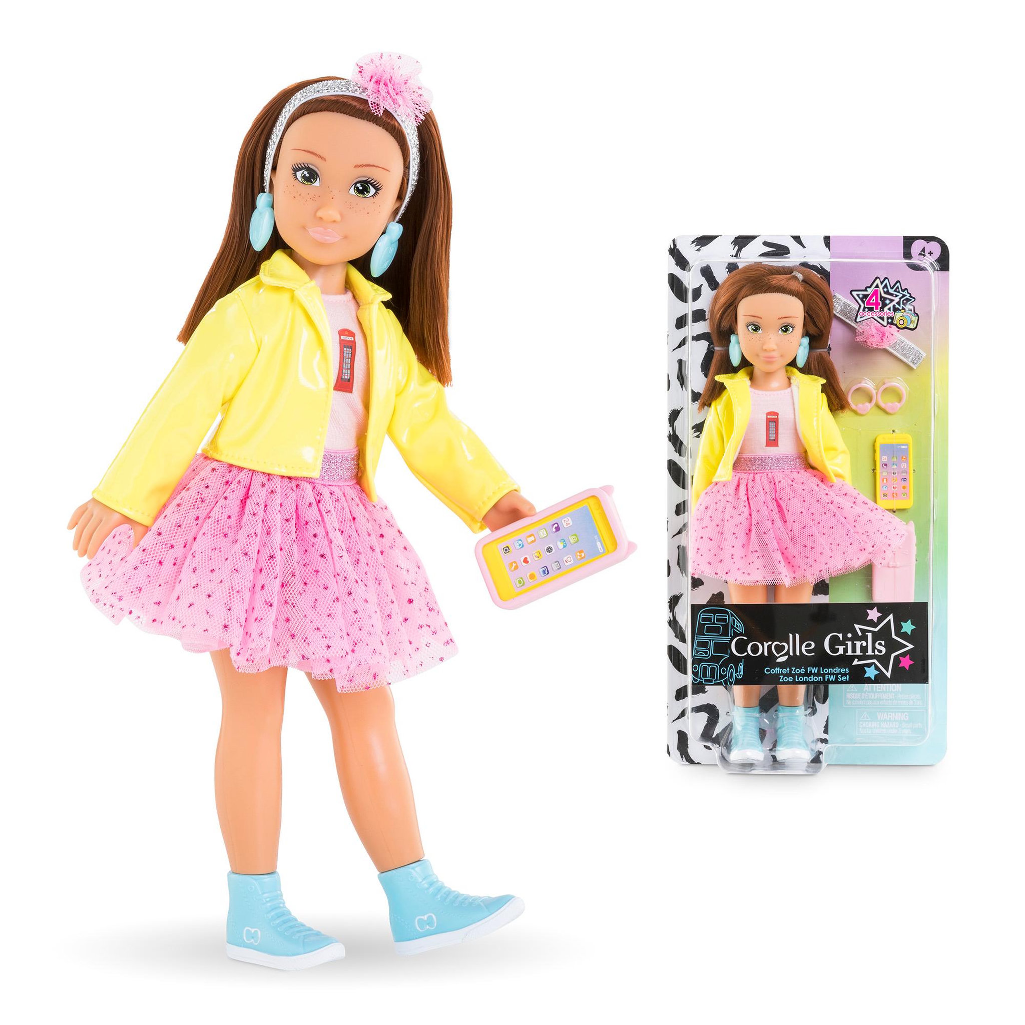 Voir la diapositive 2 : Corolle Coffret Poupée Corolle Girls Zoé  Fashion Week Londres