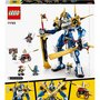 LEGO Ninjago 71785 Robot Titan de Jay, Grand Ensemble de Figurines, Jouet pour Enfants, Garçons et Filles avec 5 Minifigurines et Arbalète