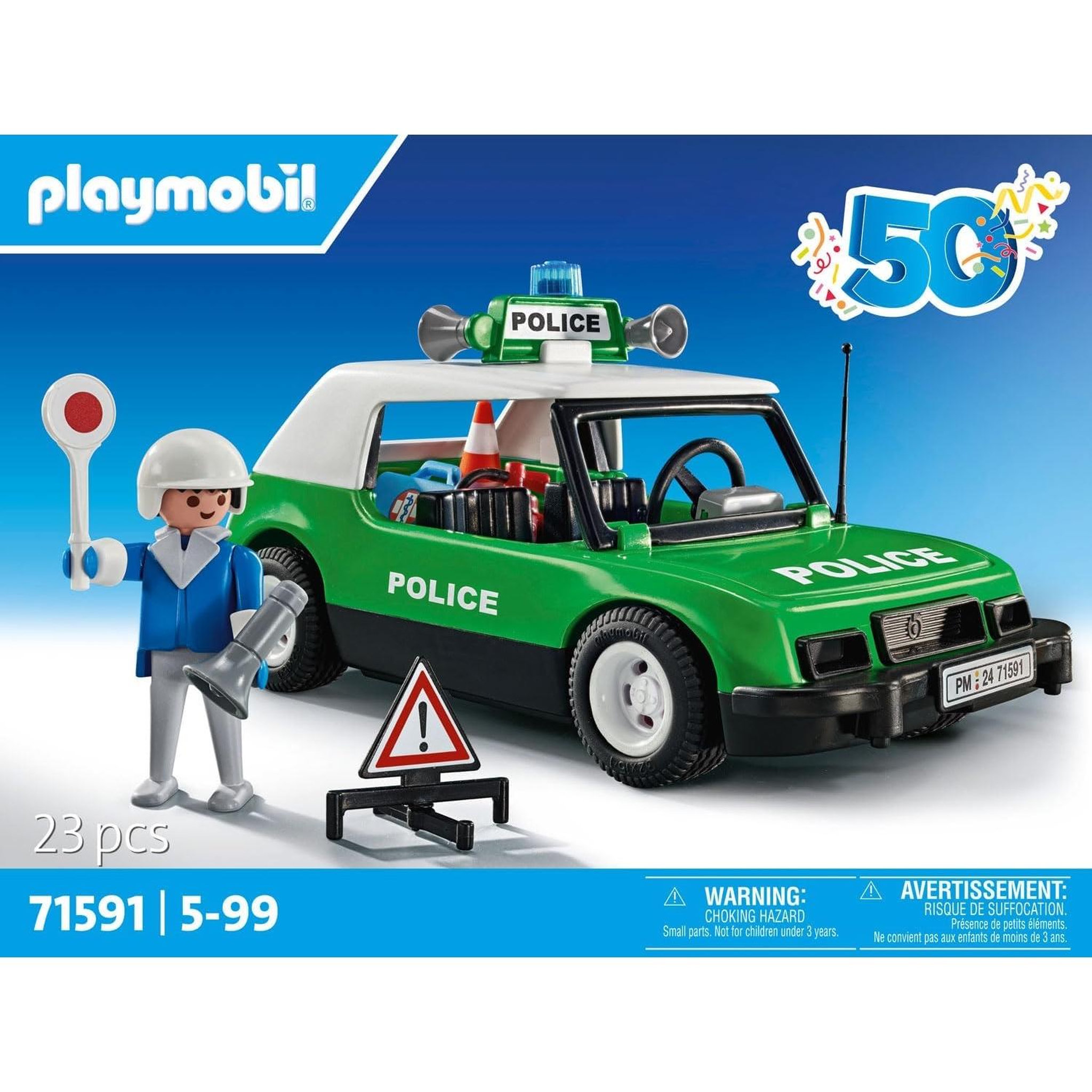 Voir la diapositive 4 : PLAYMOBIL Voiture de police collector