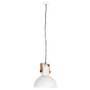 VIDAXL Lampe suspendue industrielle 25 W Blanc Rond Manguier 42 cm E27