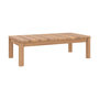 Voir la diapositive 1 : Rendez vous déco Table basse rectangulaire de jardin en bois de teck massif-Nadila