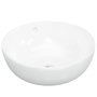 Voir la diapositive 2 : VIDAXL Lavabo blanc 44x17 cm ceramique rond