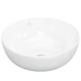 Voir la diapositive 2 : VIDAXL Lavabo blanc 44x17 cm ceramique rond