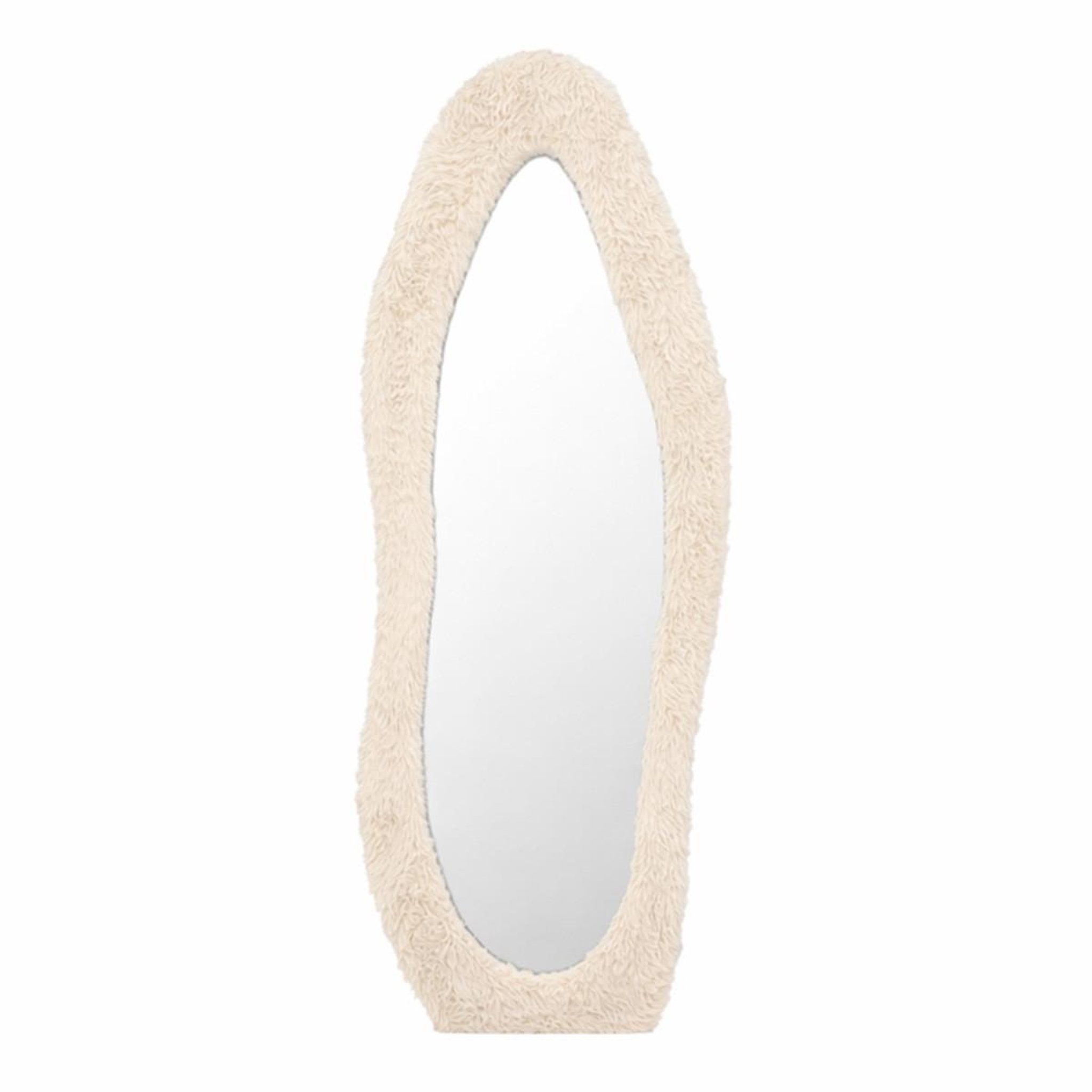 Paris Prix Miroir Imitation Fourrure  Mirza  160cm Beige