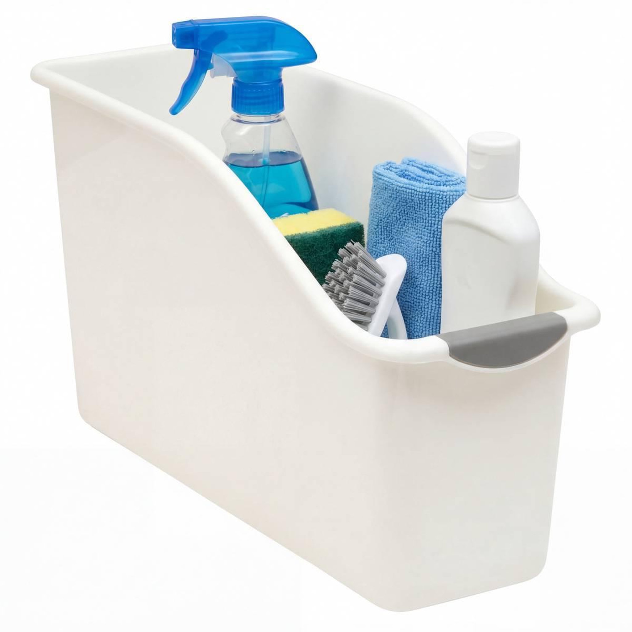 Voir la diapositive 4 : FIVE Organiseur à Roulettes  Poly  13cm Blanc