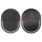 Paris Prix Lot de 2 Brosses à Cheveux  Homme  10cm Noir