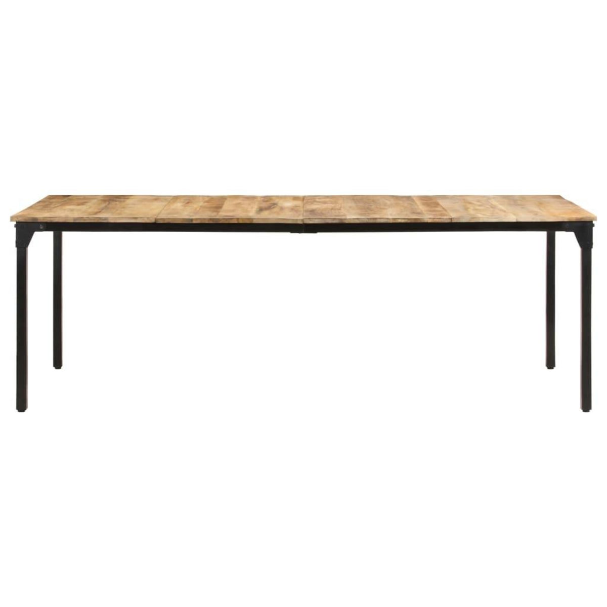 VIDAXL Table de salle a manger 220x100x76 cm Bois de manguier brut