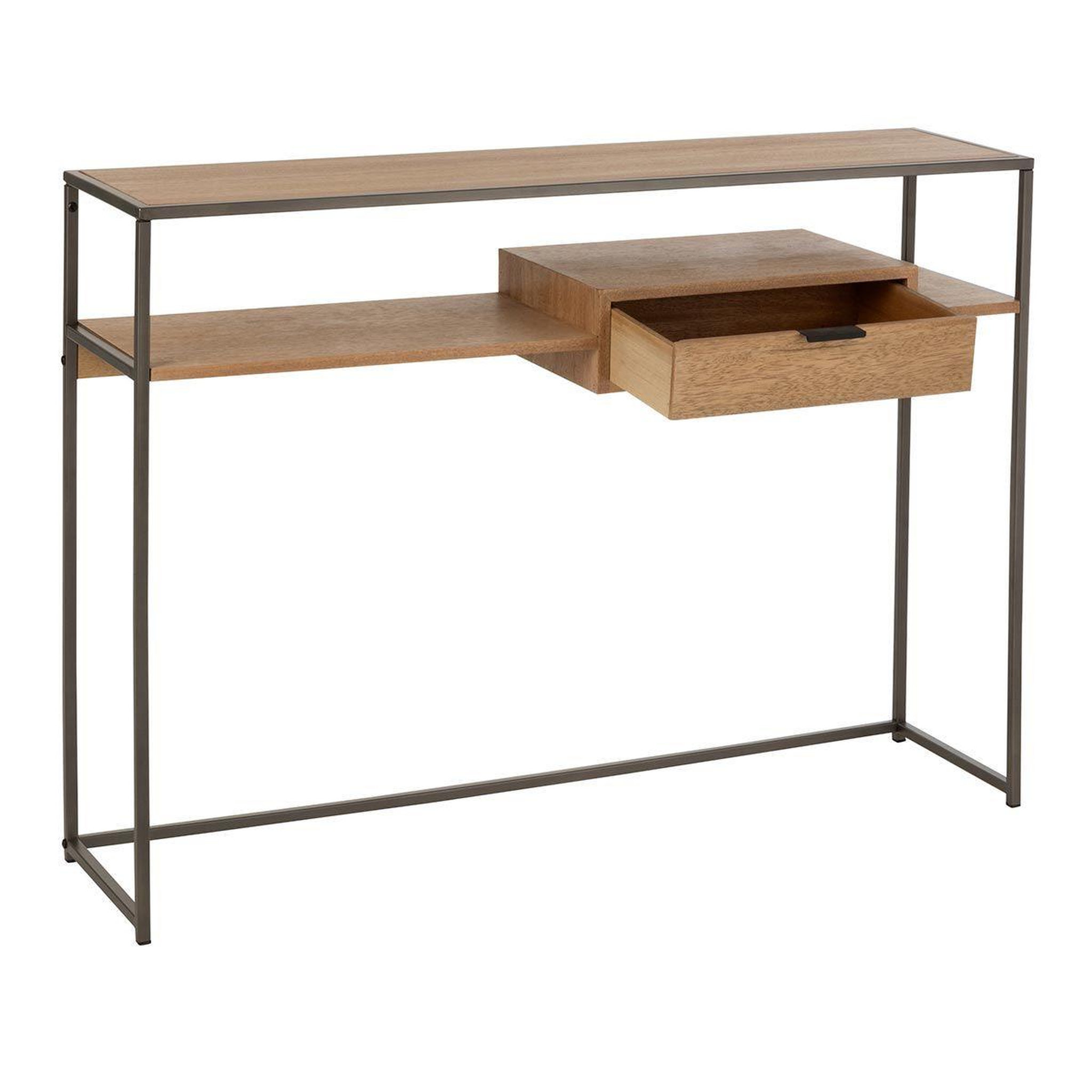 Voir la diapositive 5 : J-LINE Console 1 tiroir design  giuseppe  120cm naturel