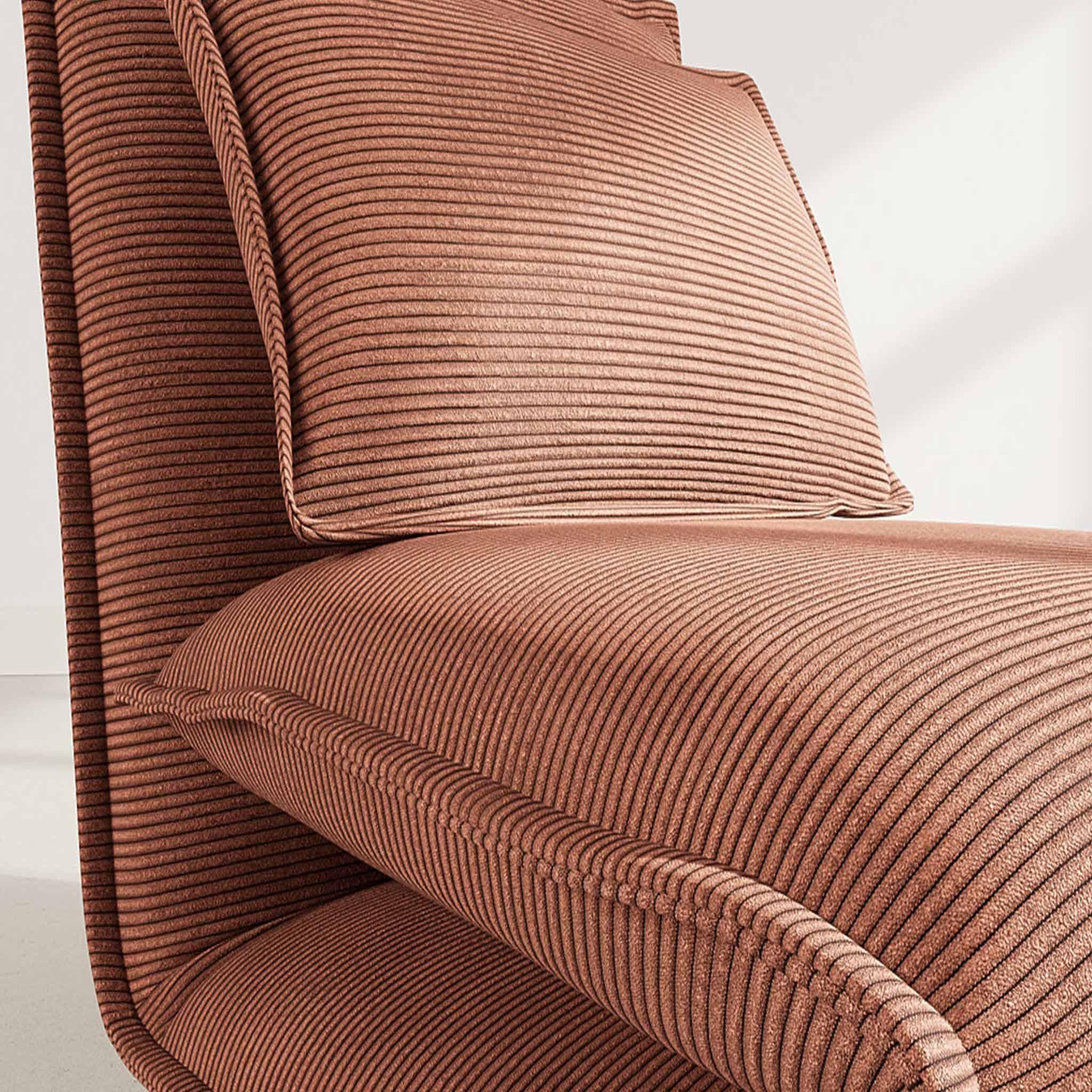 Voir la diapositive 4 : BEST MOBILIER Candice - banquette 1 place convertible clic-clac en velours côtelé