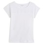 Voir la diapositive 3 : IN EXTENSO T-shirt manches courtes blanc macrame femme