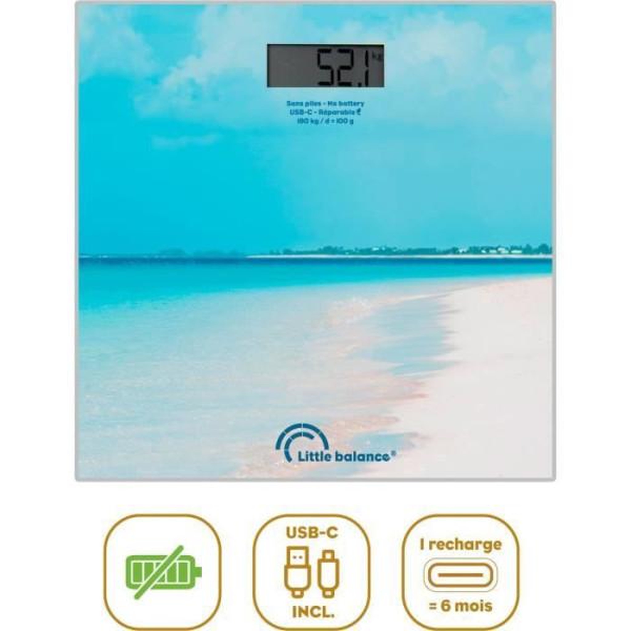 LITTLE BALANCE Balance - Pese Personne  - LITTLE BALANCE - USB-C - Caraibes
