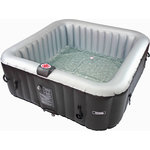 Habitat et Jardin Spa gonflable avec cercle flottant LED  Nice  - 6 places - Gris/Noir