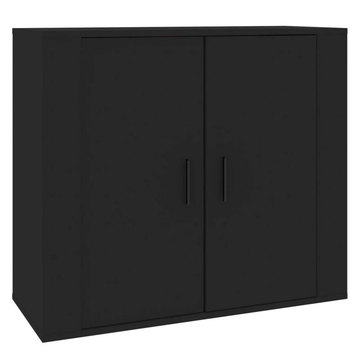 VIDAXL Buffet Noir 80x33x70 cm Bois d'ingenierie