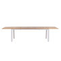 Voir la diapositive 4 : Paris Prix Table de Jardin Extensible  Panama  224-324cm Naturel & Blanc