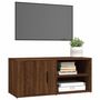 Voir la diapositive 4 : VIDAXL Meubles TV 2 pcs Chene marron 80x31,5x36 cm Bois d'ingenierie