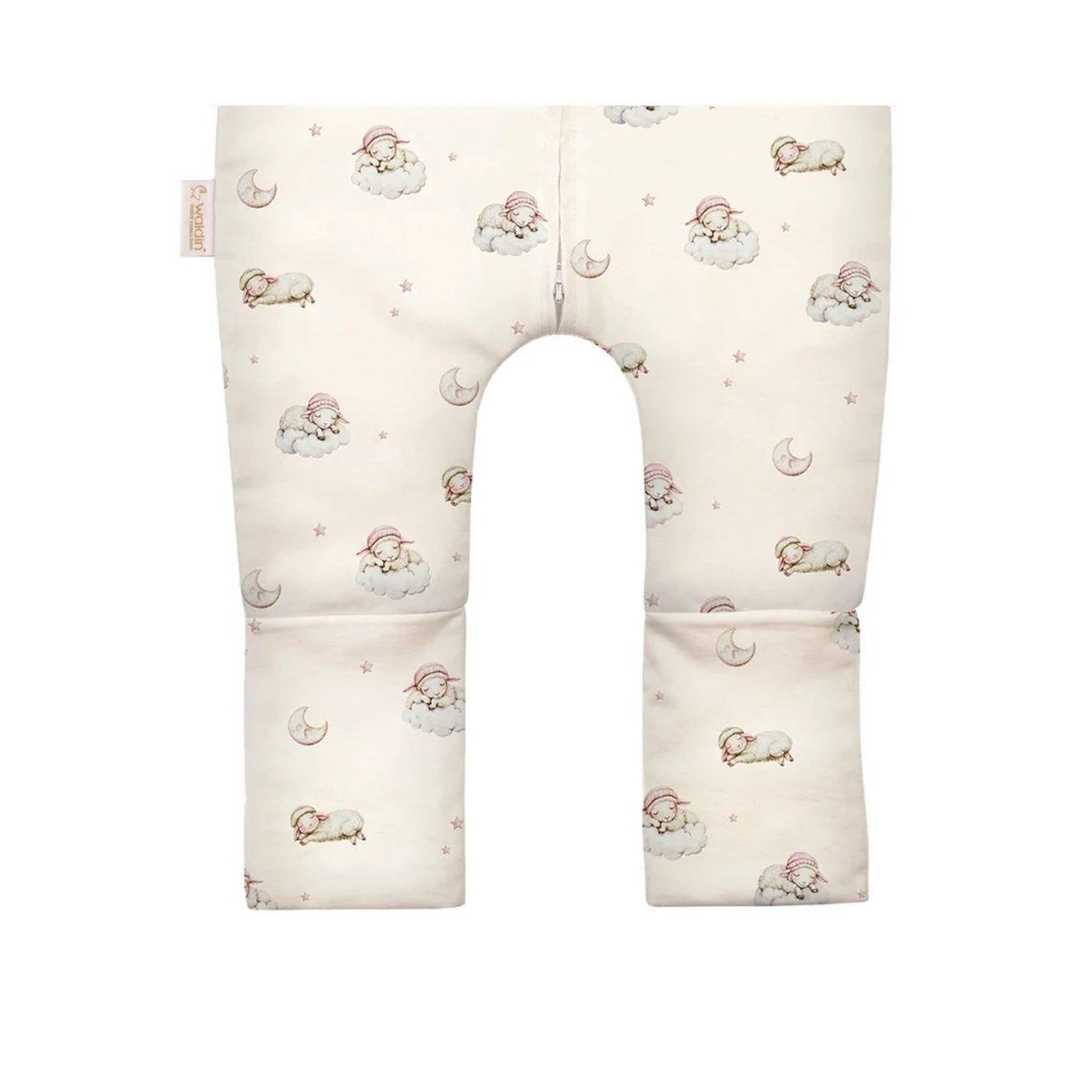 Voir la diapositive 3 : WALDIN Gigoteuse à jambes en coton 2,5 TOG - taille M (3-4 ans) - motif berceuse, champagne