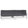 Voir la diapositive 3 : VIDAXL Coussins de palette lot de 5 anthracite tissu