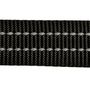Voir la diapositive 2 : Paris Prix Collier Réglable  Coutures Réfléchissantes  35cm Noir