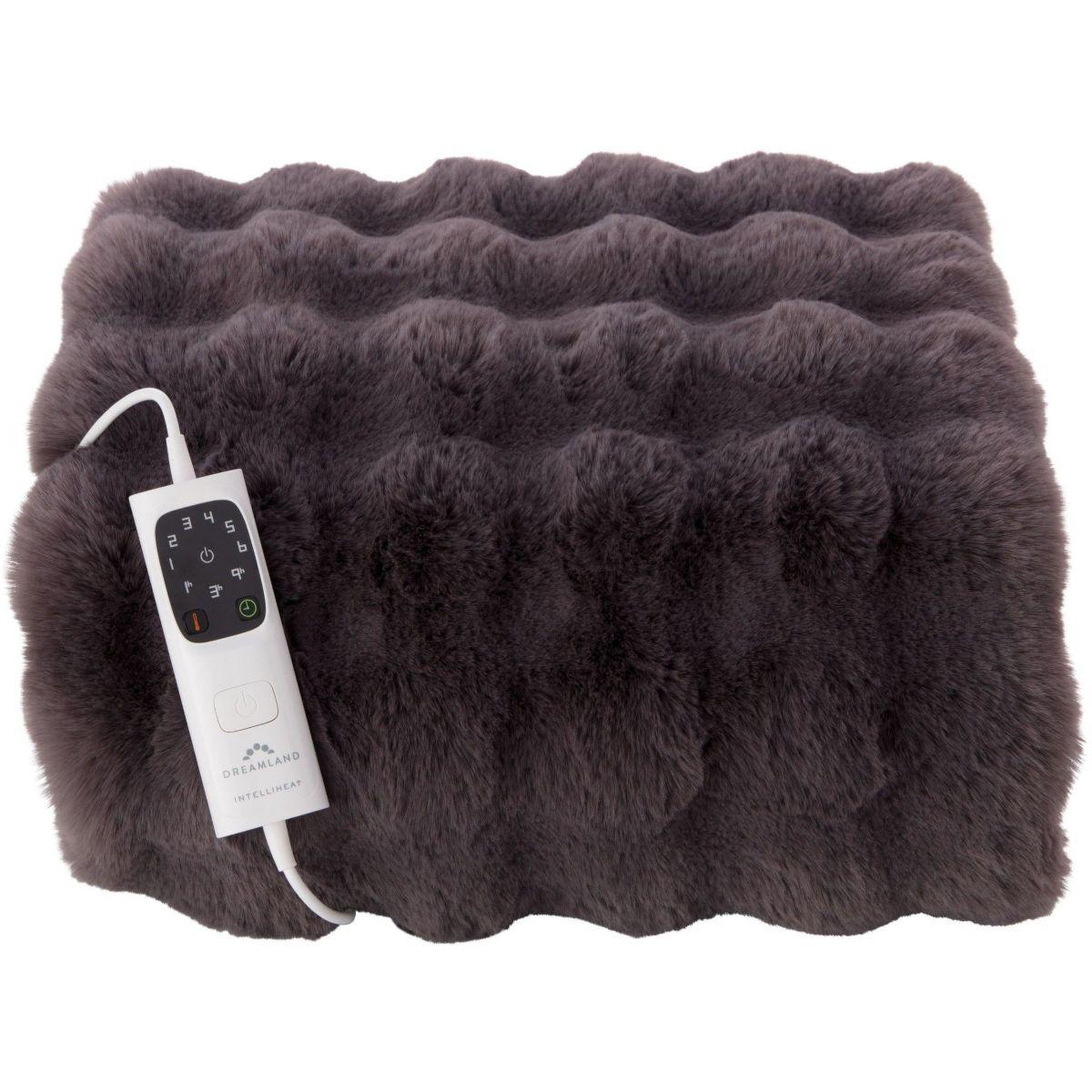 DREAMLAND Couverture chauffante hygge days cloudy gris 6t 160x120