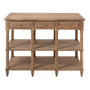 Voir la diapositive 2 : Paris Prix Console 6 Tiroirs en Bois  Bianca  131cm Naturel