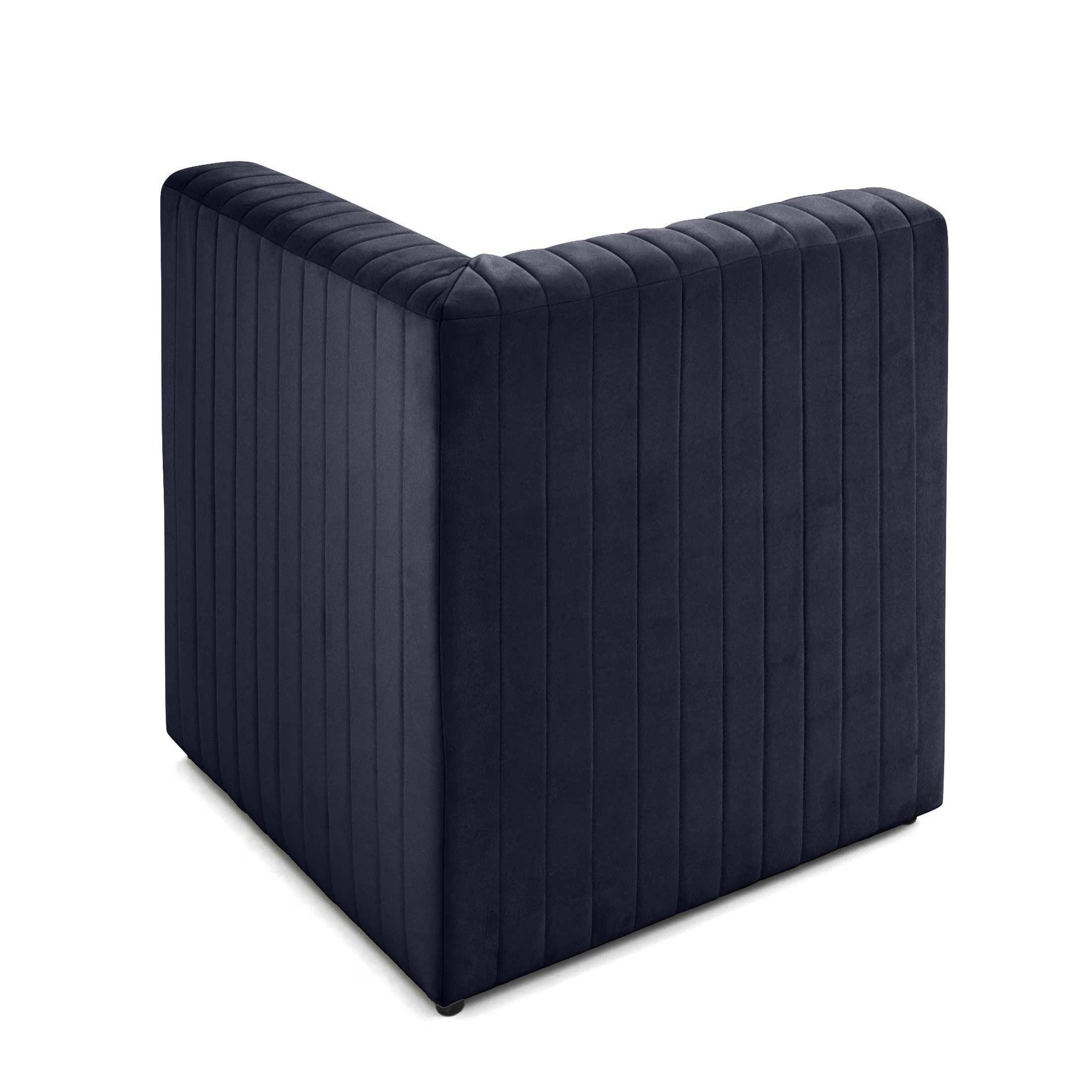 Voir la diapositive 4 : LISA DESIGN Nova - module d'assise d'angle réversible - en velours