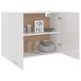 Voir la diapositive 4 : VIDAXL Armoire suspendue Blanc brillant 80x31x60 cm Bois d'ingenierie