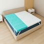 Voir la diapositive 3 : THE WHITE STONE Surmatelas 80x190 en Mémoire de Forme 9 Zones Différenciées | Hauteur 5 cm | Tissu Hypoallergénique Pure Déhoussable | Surmatelas Orthopédique | Fabriqué en Italie