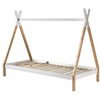 Paris Prix Lit Enfant en Pin Massif  Tipi  90x200cm Blanc