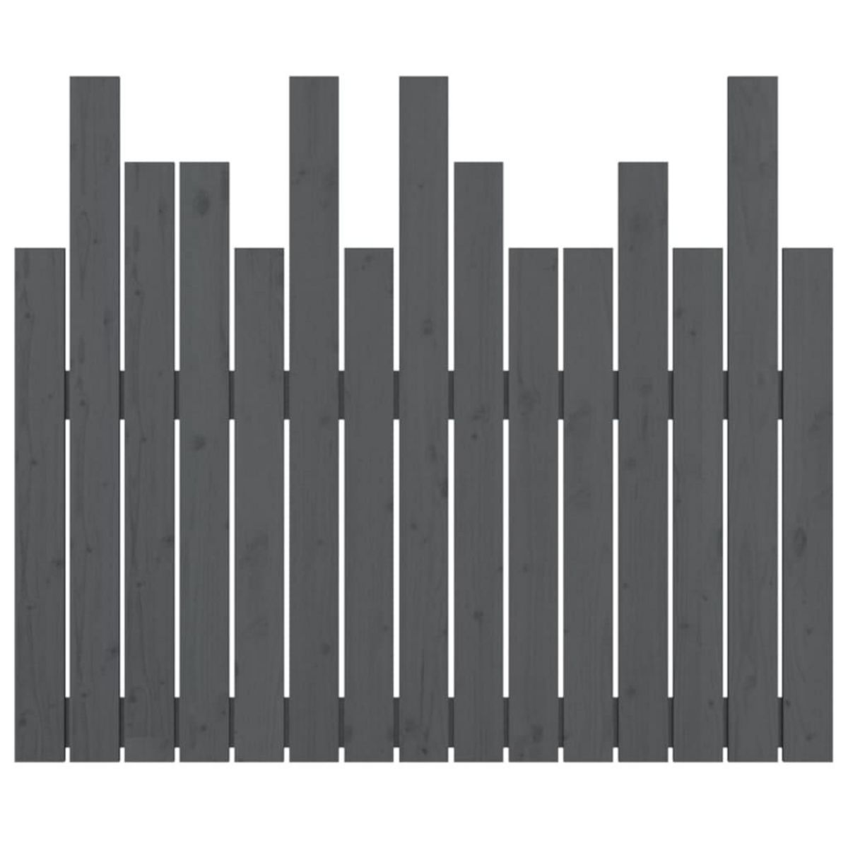 VIDAXL Tete de lit murale Gris 95,5x3x80 cm Bois massif de pin