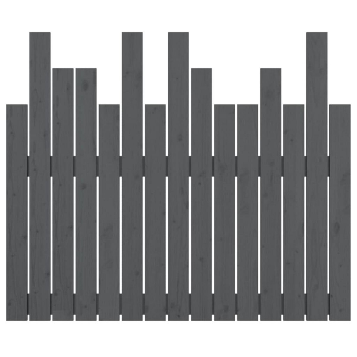 VIDAXL Tete de lit murale Gris 95,5x3x80 cm Bois massif de pin