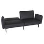 Voir la diapositive 5 : Paris Prix Canapé Convertible en Velours  Giulia  198cm Noir