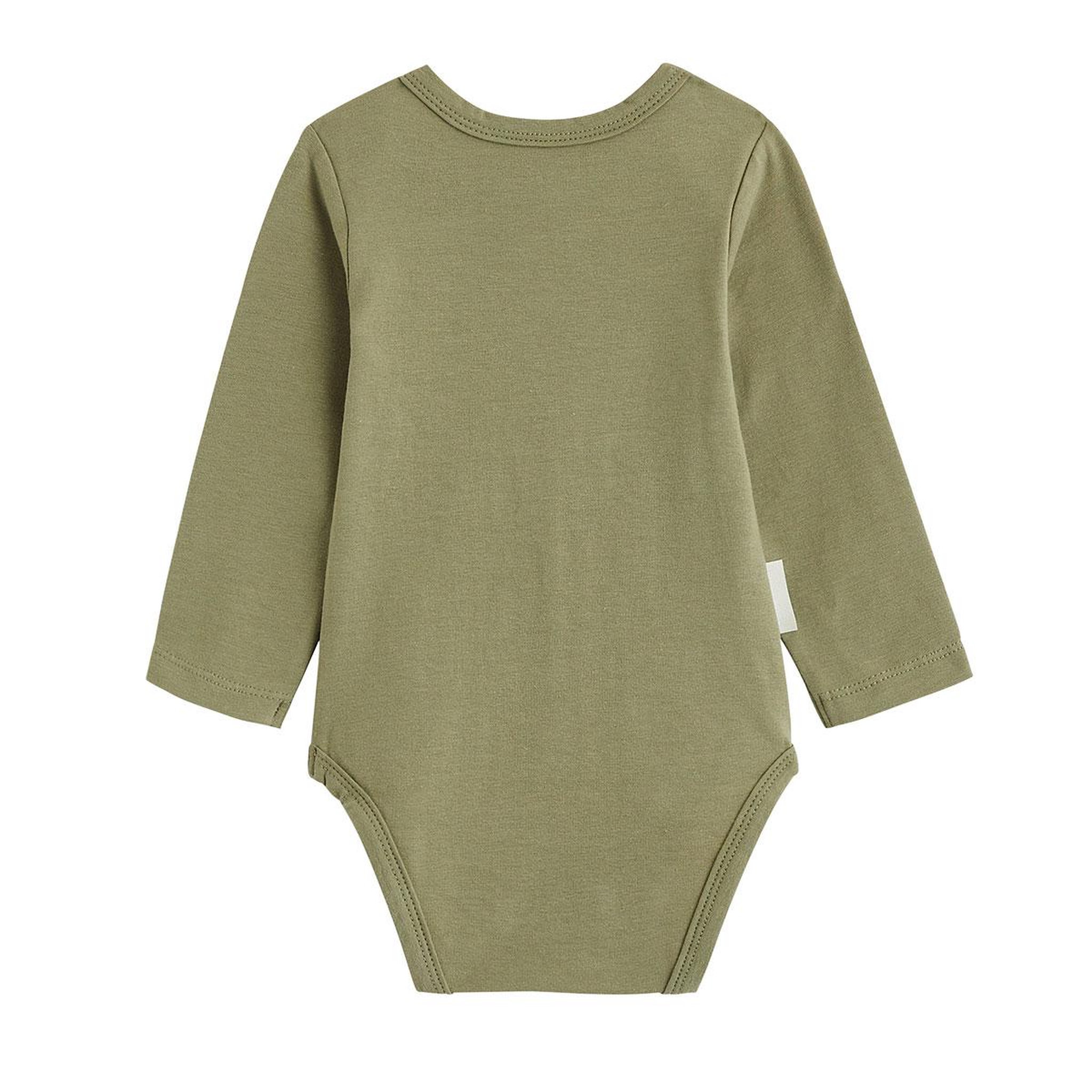 Voir la diapositive 2 : Petit BÃ©guin Lot de 2 bodies bébé manches longues ginkgo