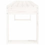 Voir la diapositive 4 : VIDAXL Banc de jardin blanc 110x38x45 cm bois massif de pin