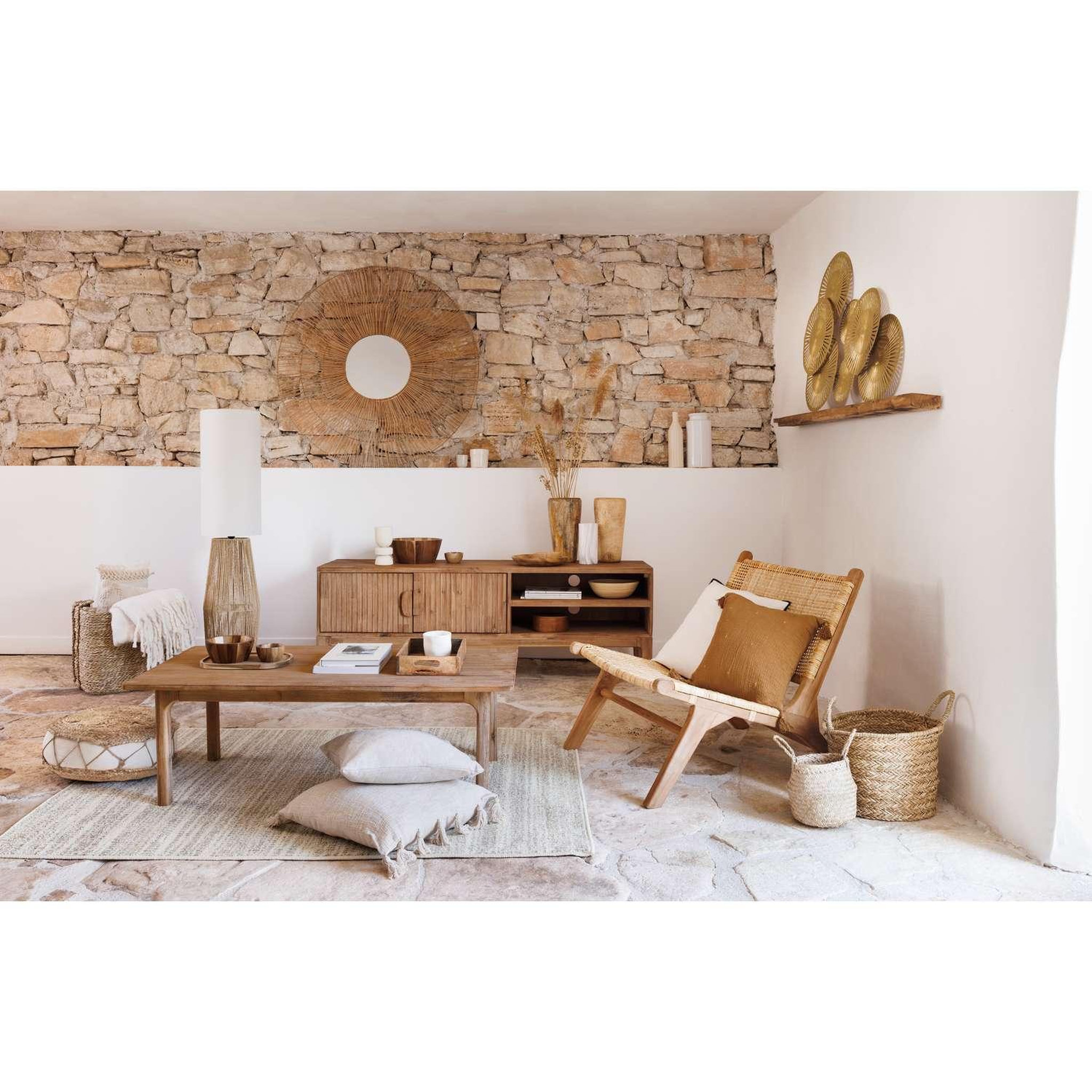 Voir la diapositive 2 : ATMOSPHERA Meuble tv 2 portes en bois sabor - beige