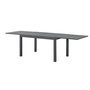 Voir la diapositive 4 : MARKET24 Table de jardin extensible rectangulaire 6 a 10 personnes - Structure aluminium - L 135-270 x P 90 x H 75 cm - Gris foncé