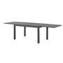 Voir la diapositive 4 : MARKET24 Table de jardin extensible rectangulaire 6 a 10 personnes - Structure aluminium - L 135-270 x P 90 x H 75 cm - Gris foncé