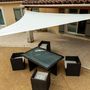 Voir la diapositive 2 :  Voile d'ombrage triangulaire crème Werkapro 5 x 5 x 5m