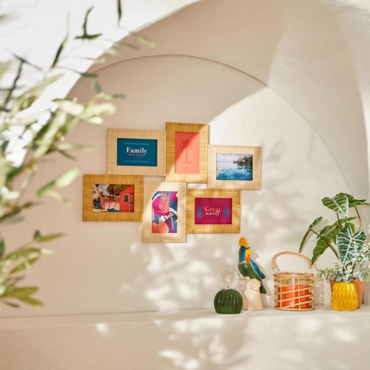 ATMOSPHERA Pêle-Mêle 6 Photos  Théa  64cm Naturel