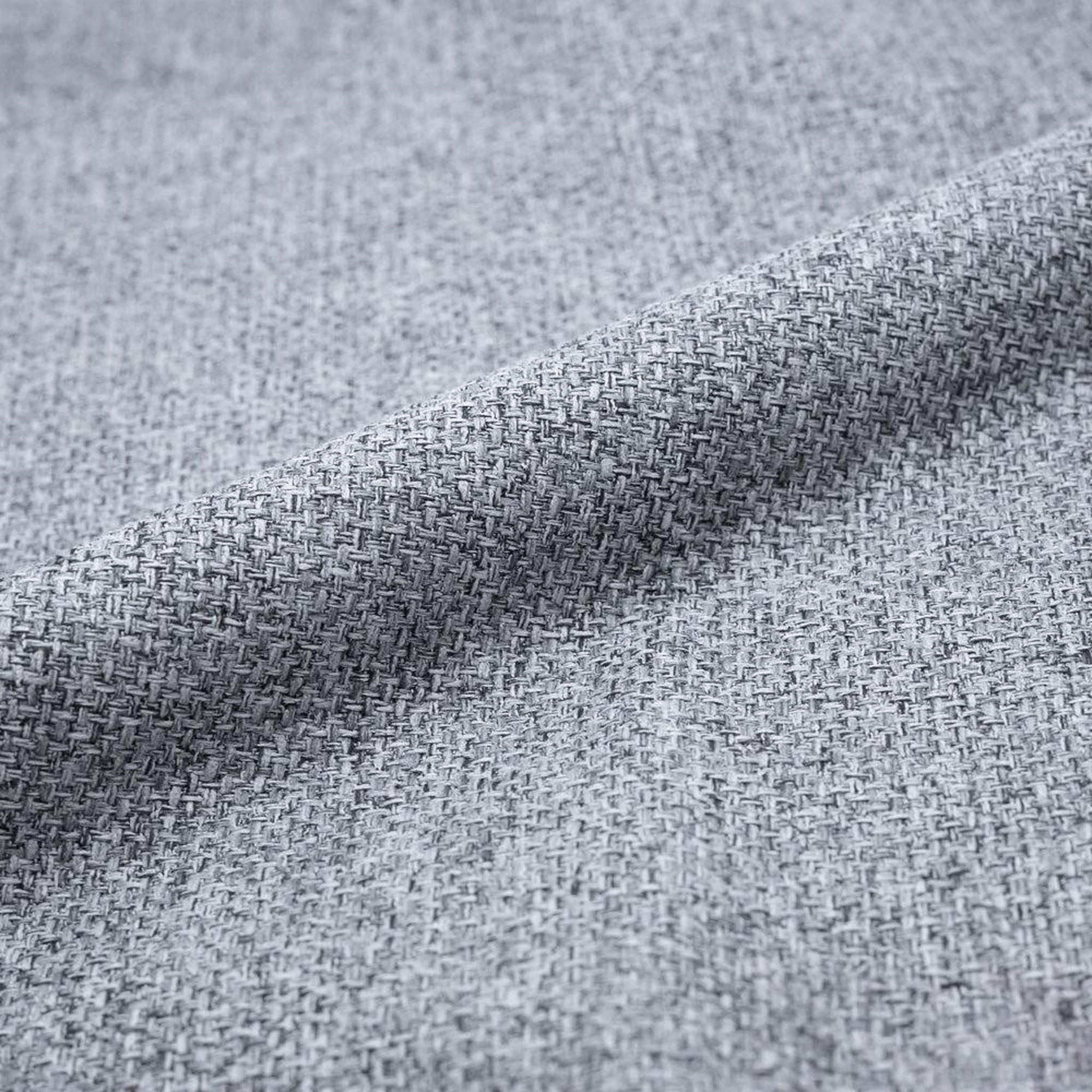 Voir la diapositive 3 : MAISON PAVANE Lot de 2 chaises pour îlot central 66 cm en tissu chiné gris clair-Karl