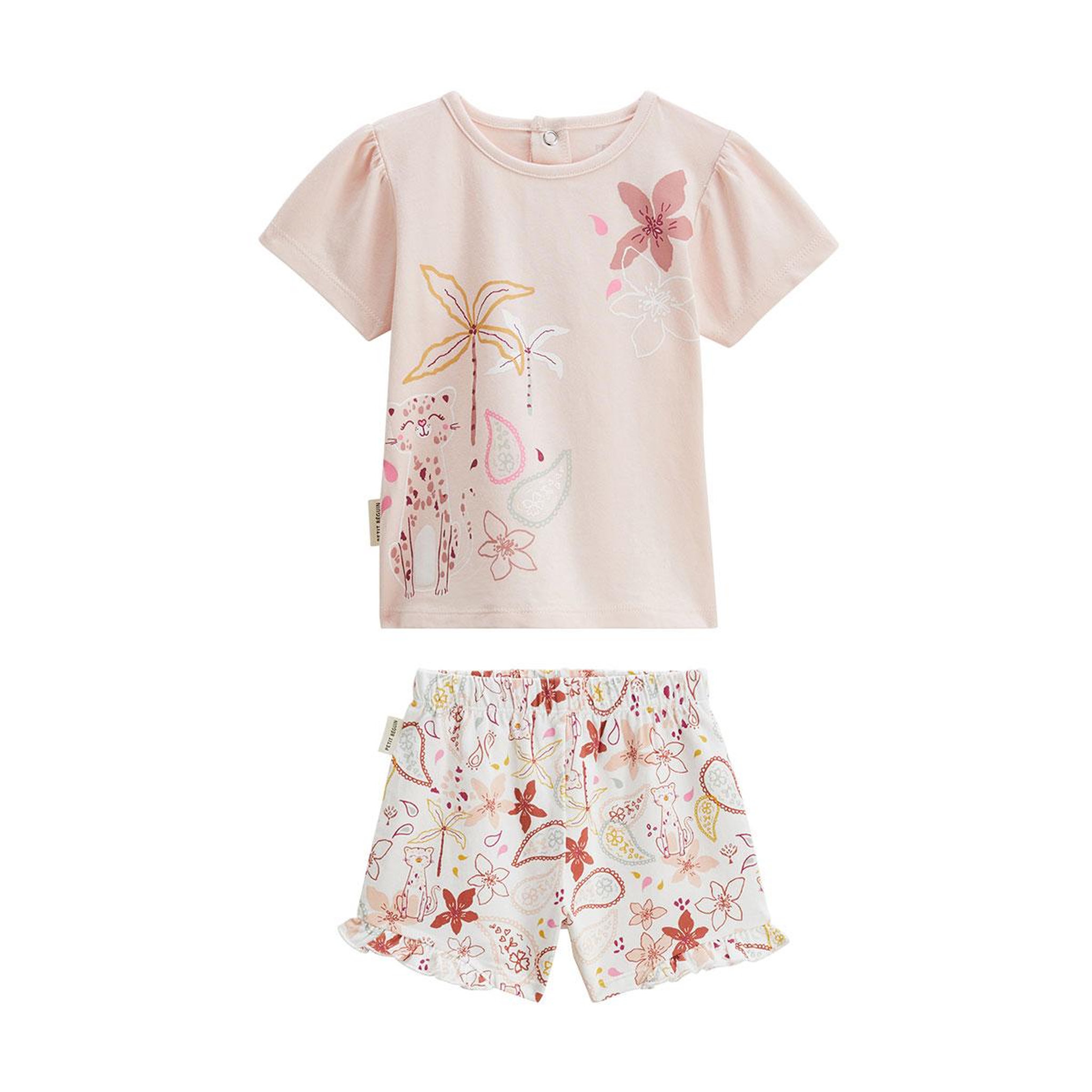 Voir la diapositive 1 : Petit Béguin Pyjama short enfant 2 pièces arizona