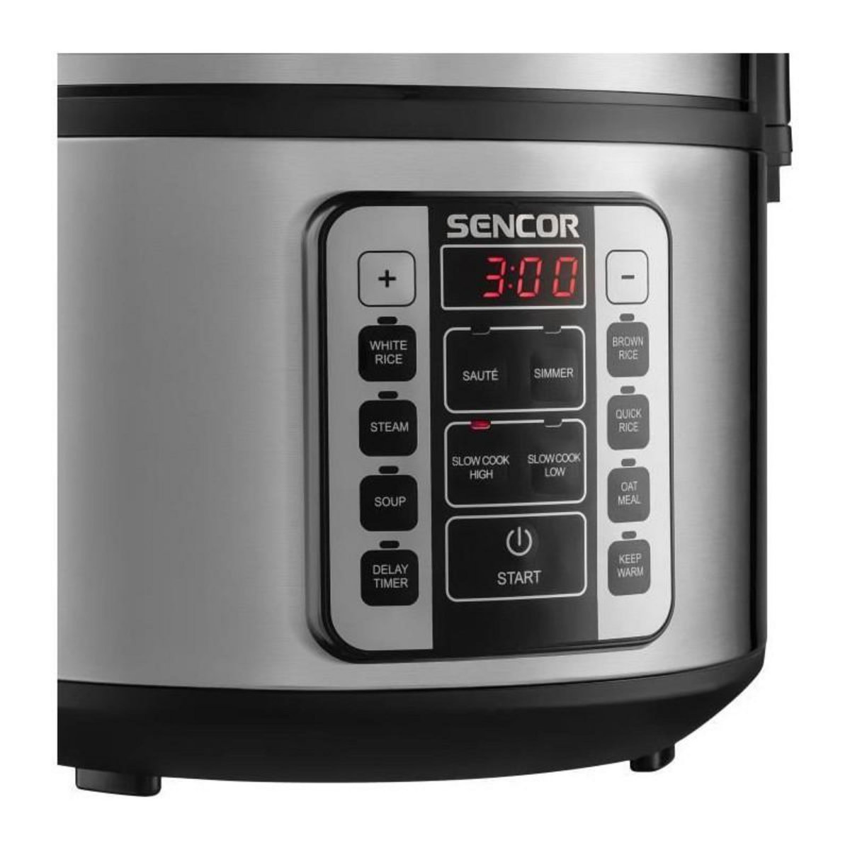 SENCO Cuiseur a riz multifonctionnel - SENCOR - SRM 3151BK - 700 W - 1,5 L - Acier inoxydable