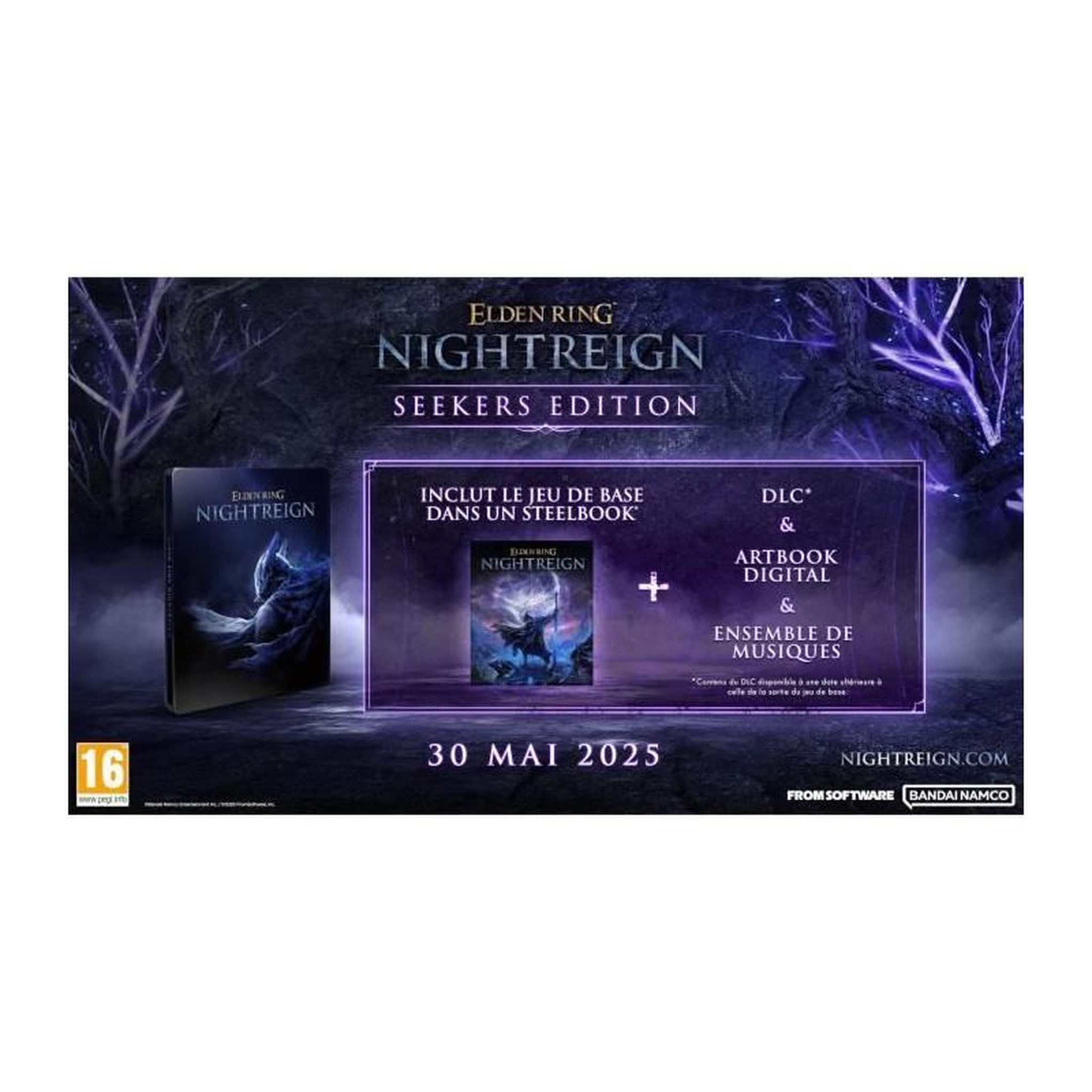 Voir la diapositive 2 : BANDAI NAMCO ENTERTAINMENT Elden Ring Nightreign - Jeu Seekers Edition Xbox Series X