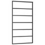 Voir la diapositive 2 : VIDAXL Porte coulissante Verre ESG et aluminium 102x205 cm Noir